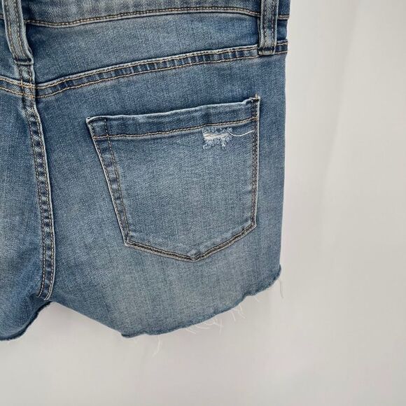 blankNYC Hiker Short jean shorts jorts embroidered 27 EUC distressed - Picture 5 of 15